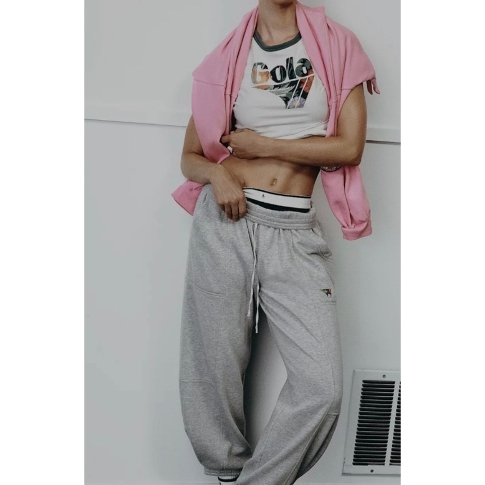 Gola x Anthropologie Ringer Graphic New Athleisure White Green Tee Womens L.